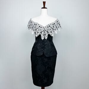 Scott McClintock Vintage Brocade Lace Two-Piece Set